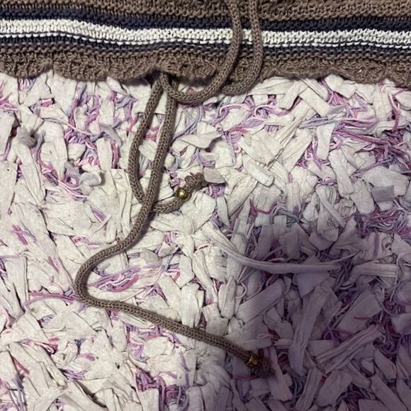 Say What? Large Brown White Crochet Tank Top - Picture 3 of 15